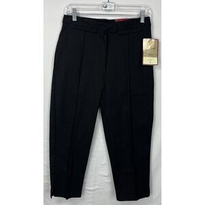 NWT New Vintage Route 66 Ladies Black Capri Pants 90s Y2K Kmart Deadstock Size 6